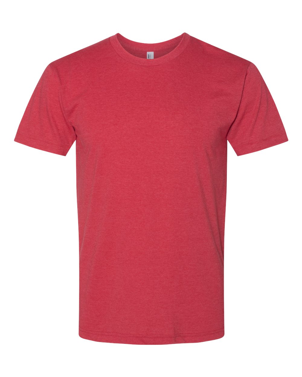 Unisex 50/50 Tee - Front - B00427703 - Heather Red