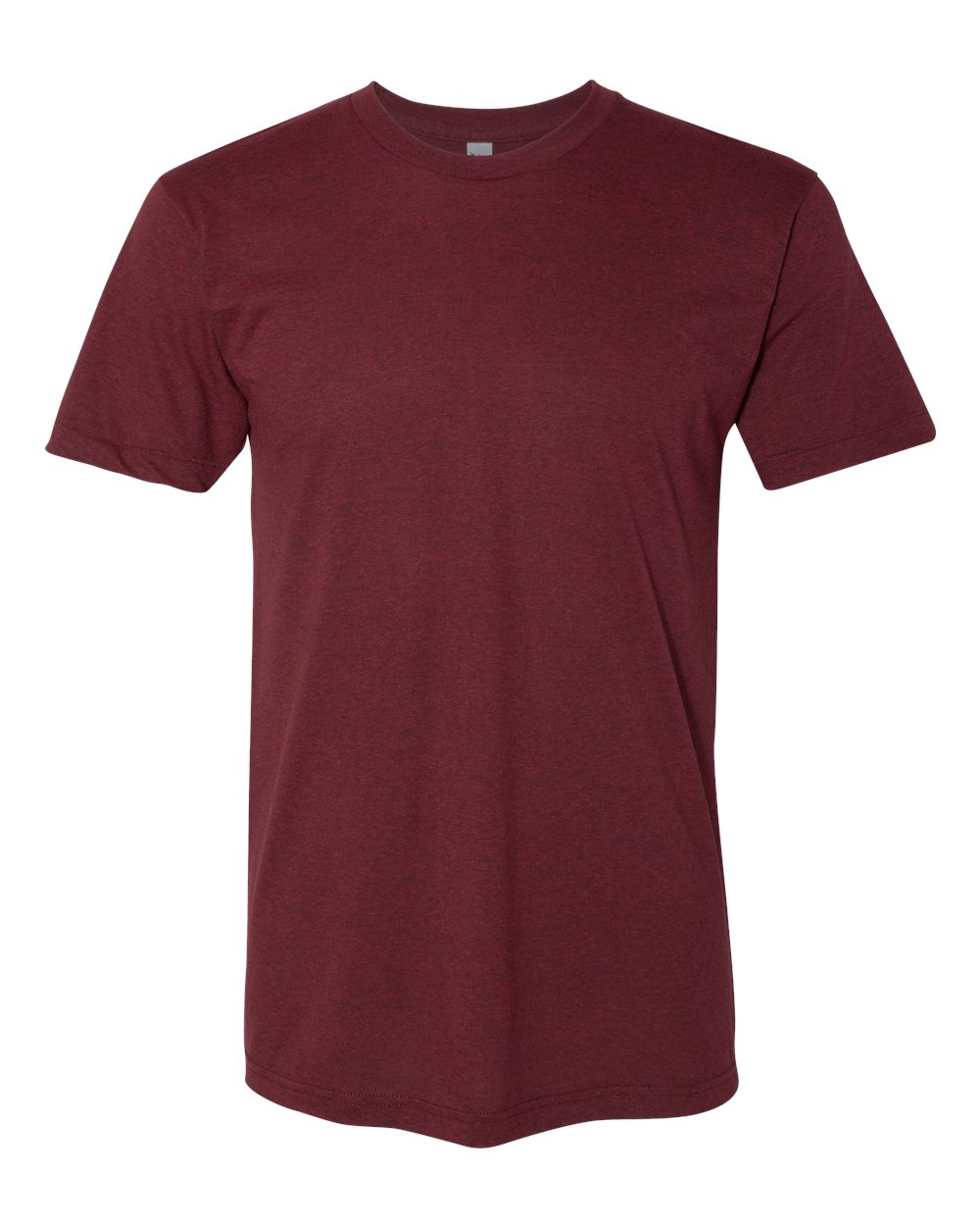 Unisex 50/50 Tee - Front - B00427853 - Heather Cranberry