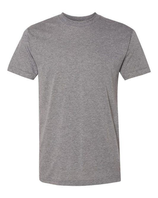 Unisex USA-Made Triblend Track Tee - Front - B01127023 - Athletic Grey