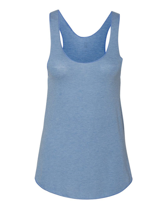Women’s Triblend Racerback Tank - Front - B01527252 - Athletic Blue