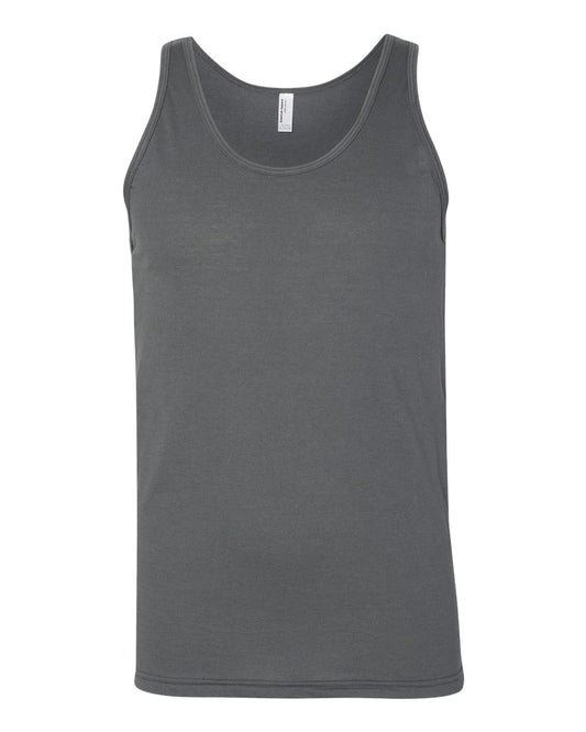 Unisex 50/50 Tank - Front - B01727092 - Asphalt