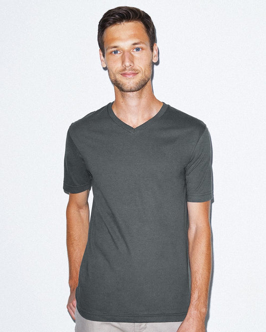 Unisex Fine Jersey Classic V-Neck Tee - styleImage