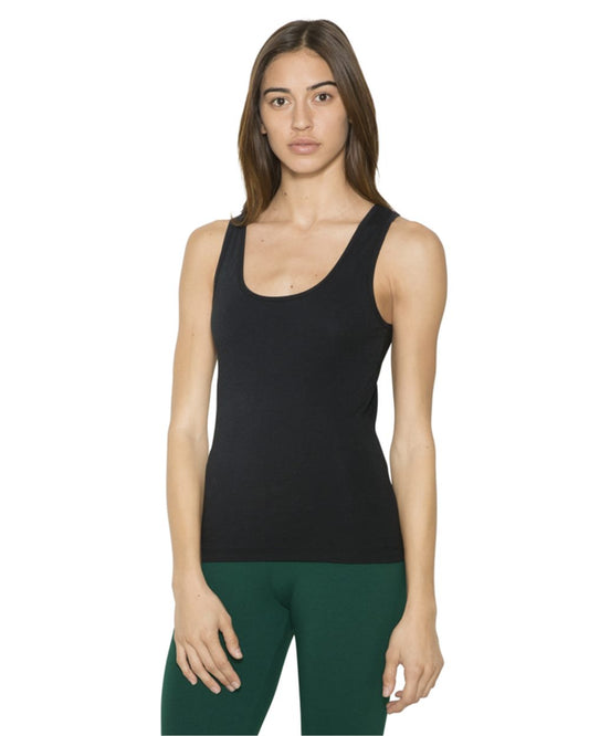 Women's Cotton Spandex Tank - styleImage
