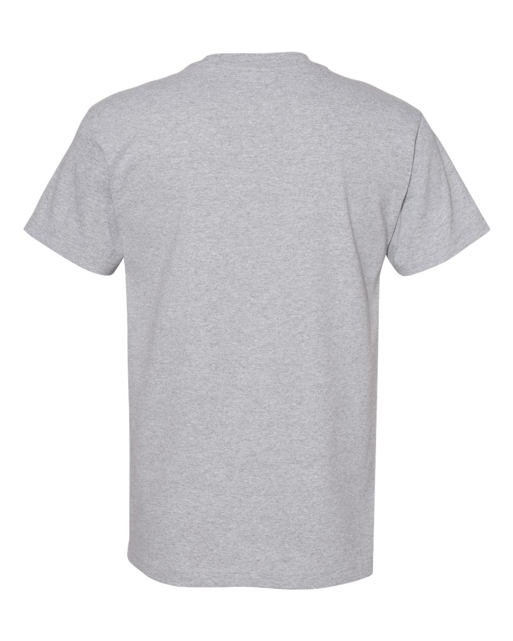Unisex Heavyweight Cotton Tee - Back - B10027093 - Heather Grey