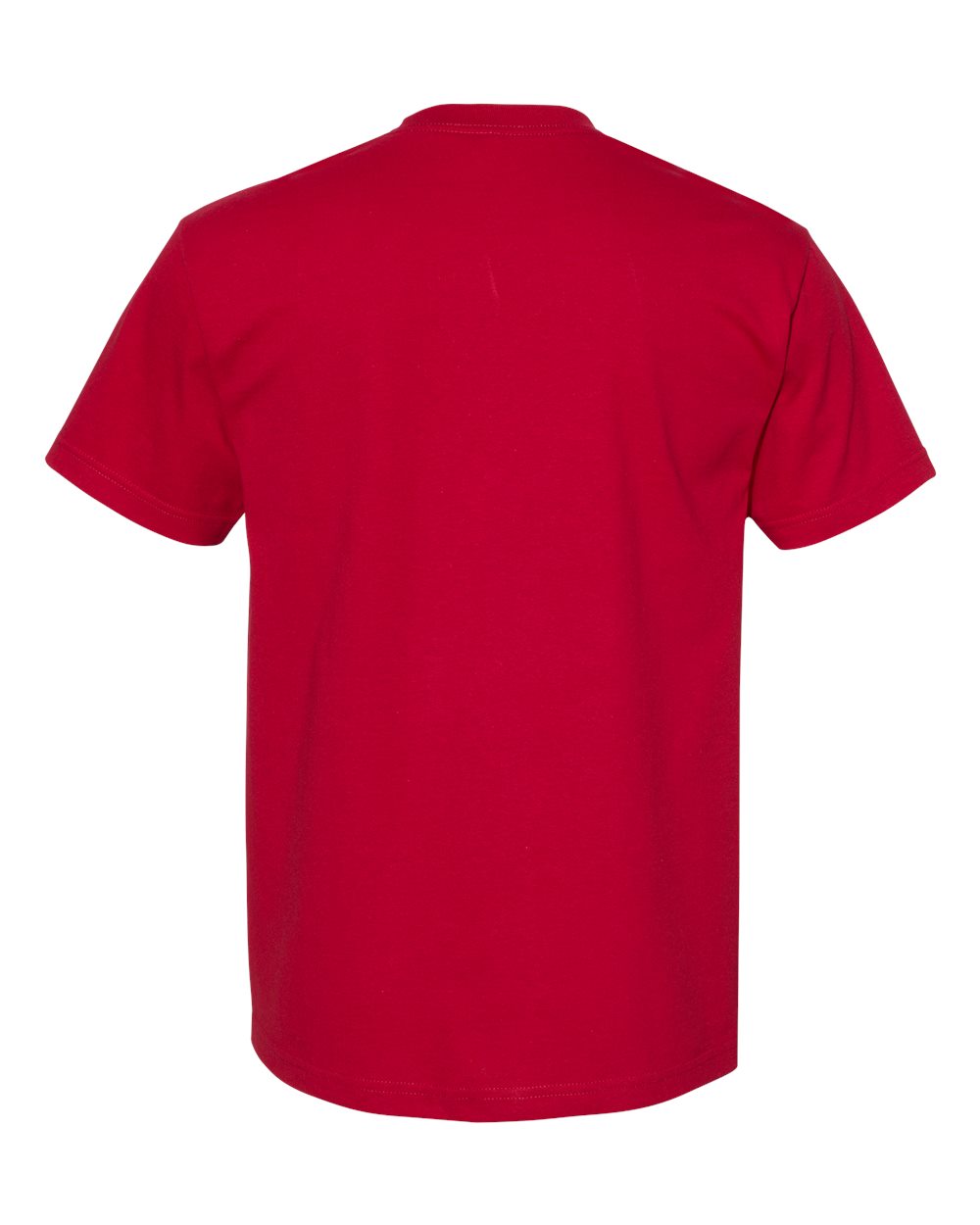 Unisex Heavyweight Cotton Tee - Back - B10027703 - Cardinal