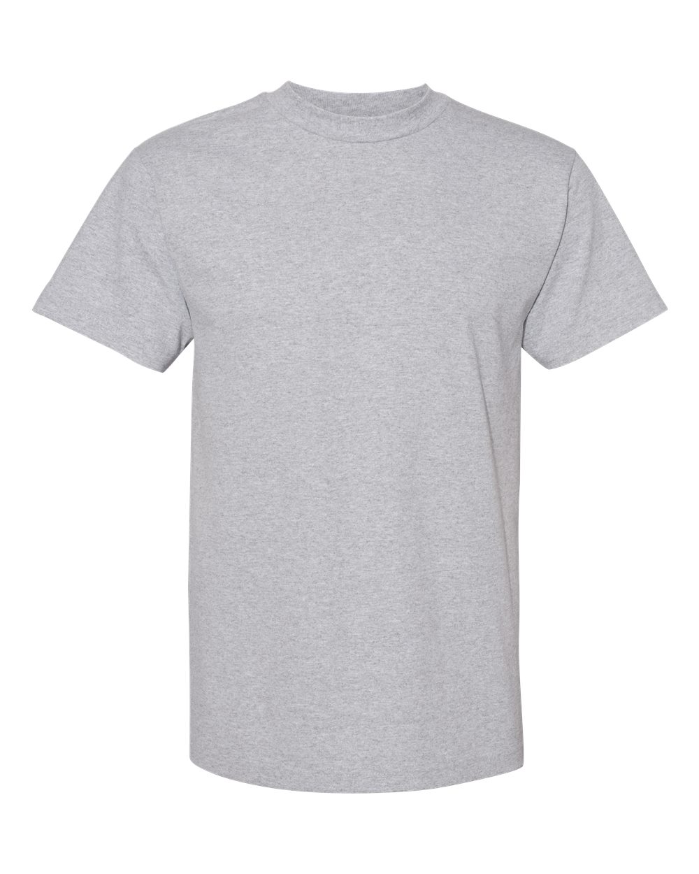 Unisex Heavyweight Cotton Tee - Front - B10027093 - Heather Grey