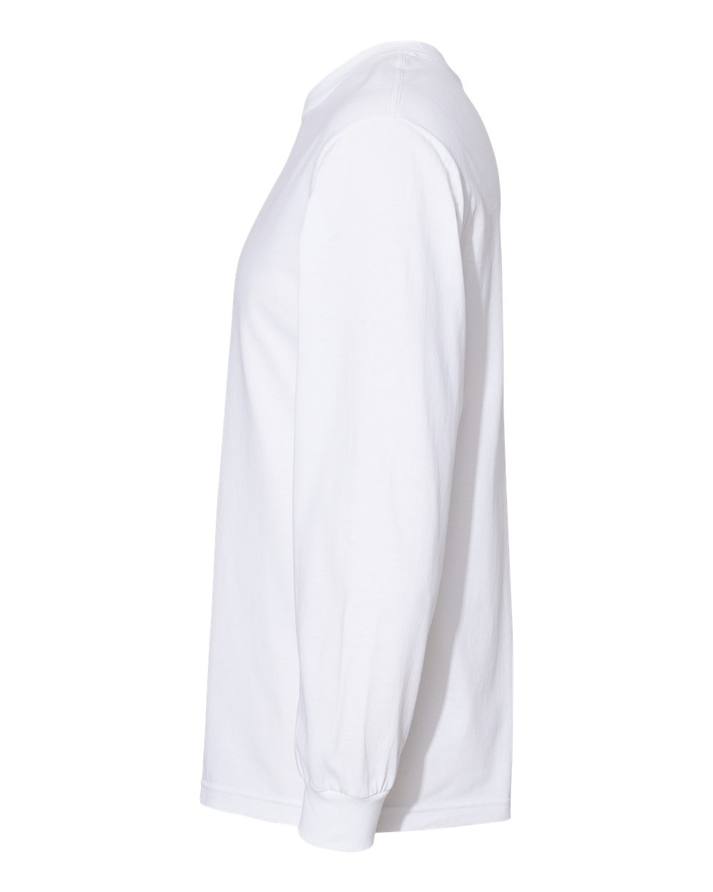 Unisex Heavyweight Cotton Long Sleeve Tee - DirectSide - B13027003 - White