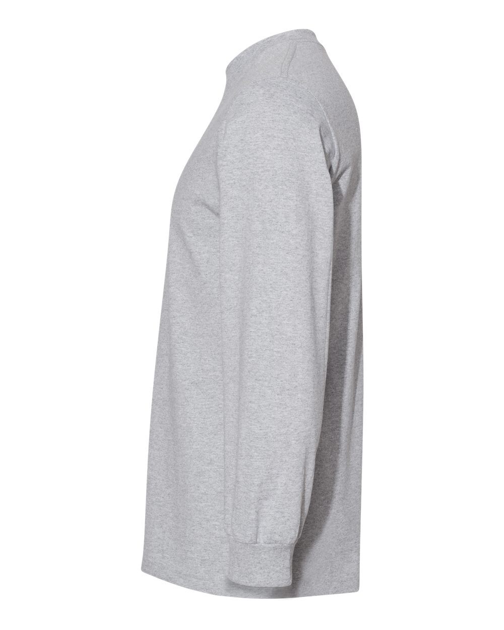 Unisex Heavyweight Cotton Long Sleeve Tee - DirectSide - B13027093 - Heather Grey