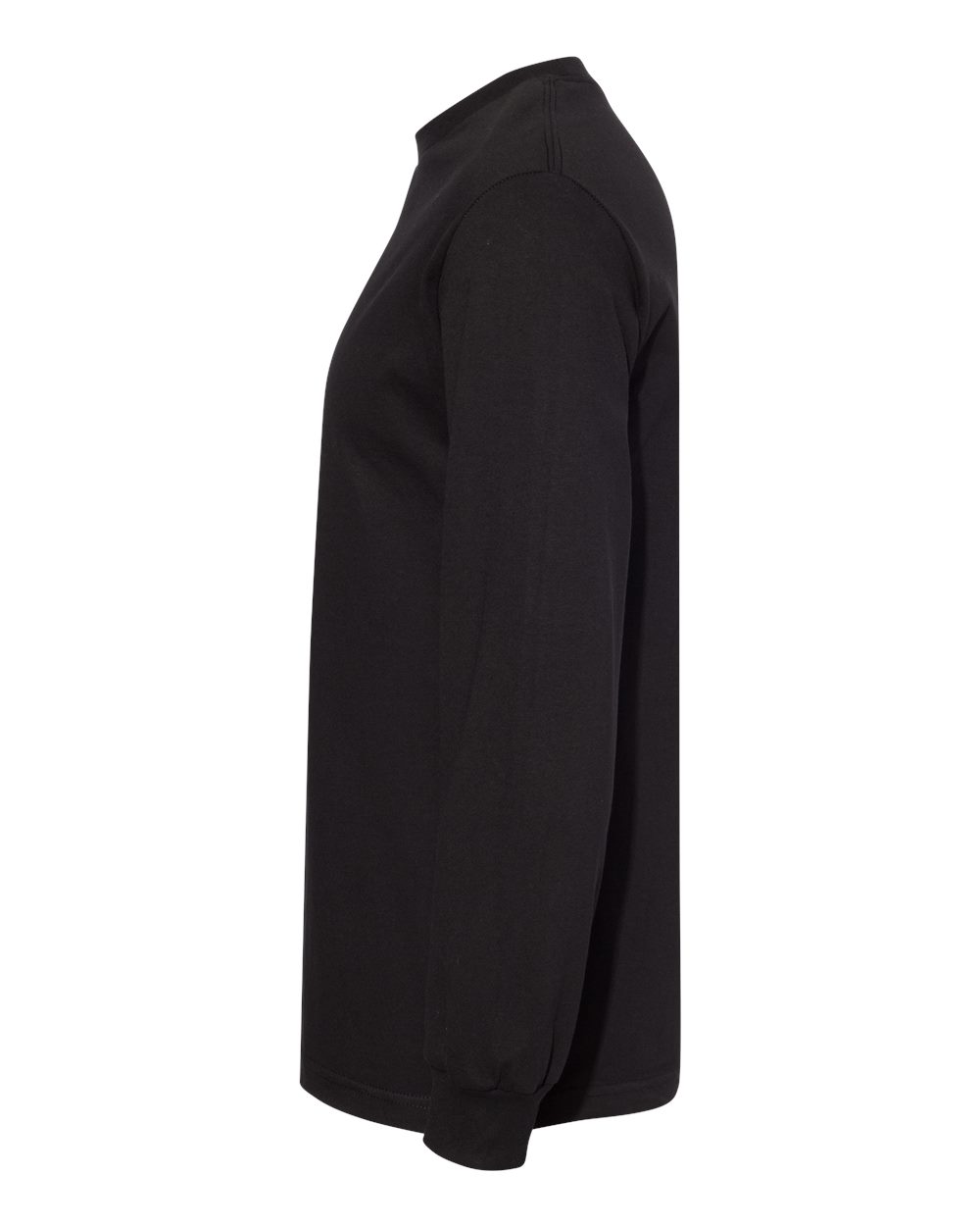 Unisex Heavyweight Cotton Long Sleeve Tee - DirectSide - B13027503 - Black