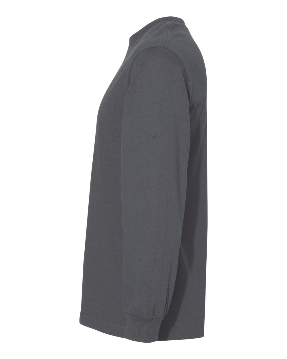 Unisex Heavyweight Cotton Long Sleeve Tee - DirectSide - B13027583 - Charcoal
