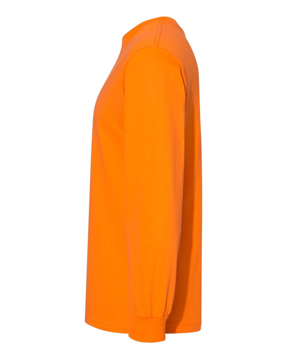Unisex Heavyweight Cotton Long Sleeve Tee - DirectSide - B13027663 - Orange