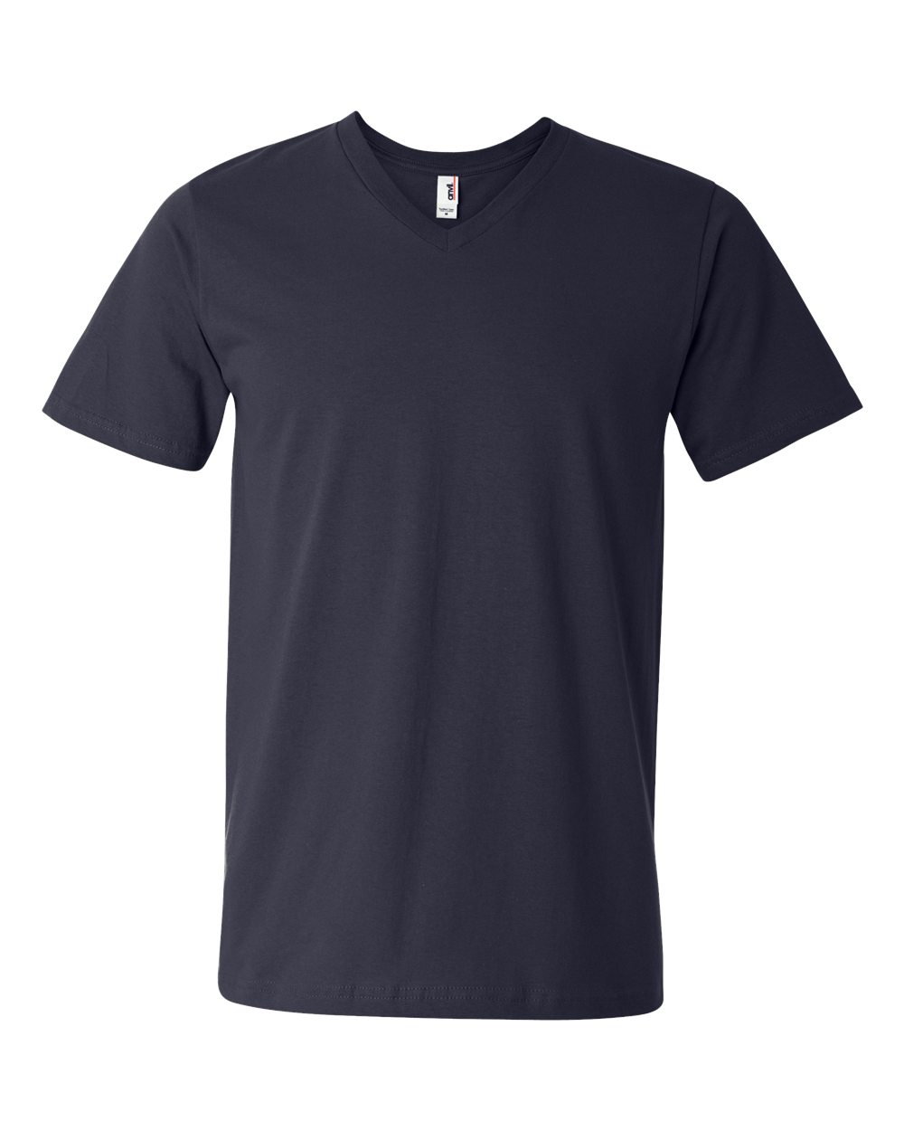 Lightweight V-Neck T-Shirt - Front - B01720653 - Navy