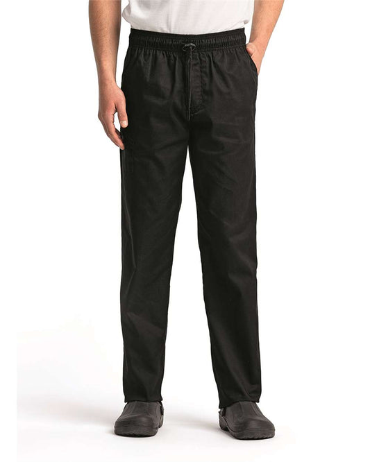 Unisex Chef's Select Slim Leg Pant - OnModelFront - B404A1502 - Black