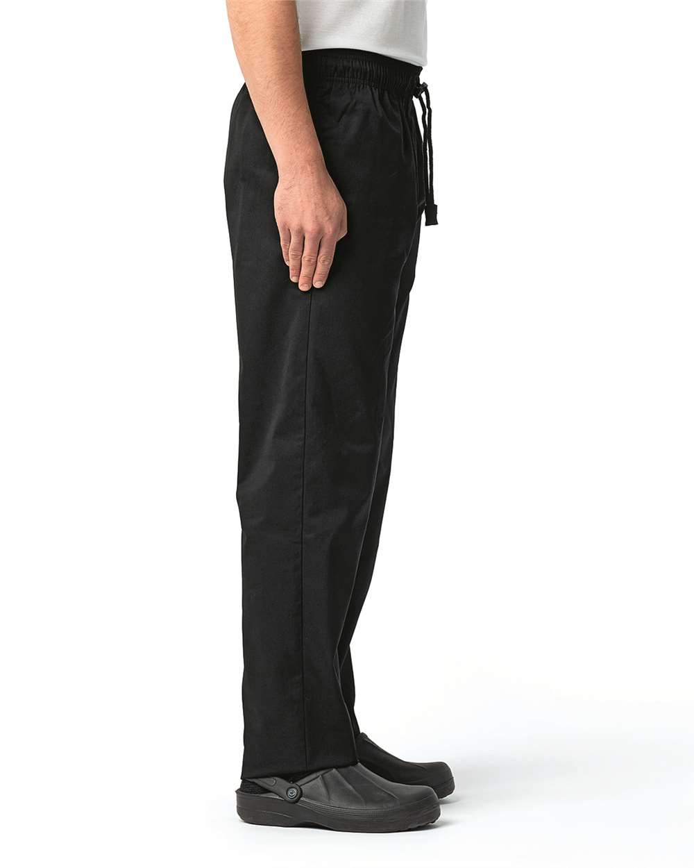 Unisex Chef's Select Slim Leg Pant - OnModelSide - B404A1502 - Black