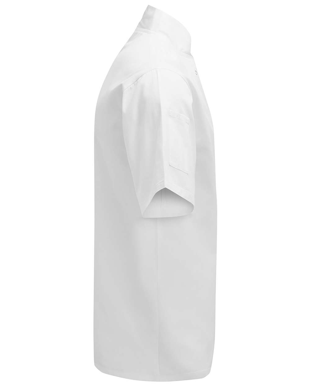 Unisex Ten Studded Front Short Sleeve Chef Coat - DirectSide - B410A1002 - White