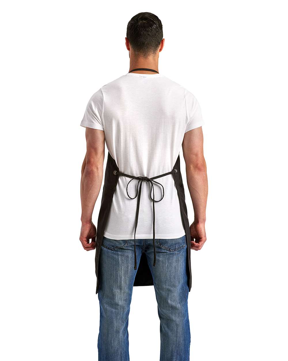 Artisan's Choice Canvas Apron - OnModelBack - B396A1500 - Black