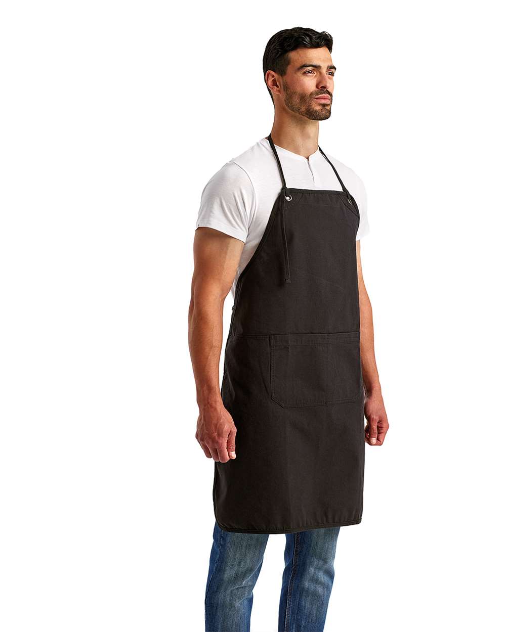 Artisan's Choice Canvas Apron - OnModelSide - B396A1500 - Black