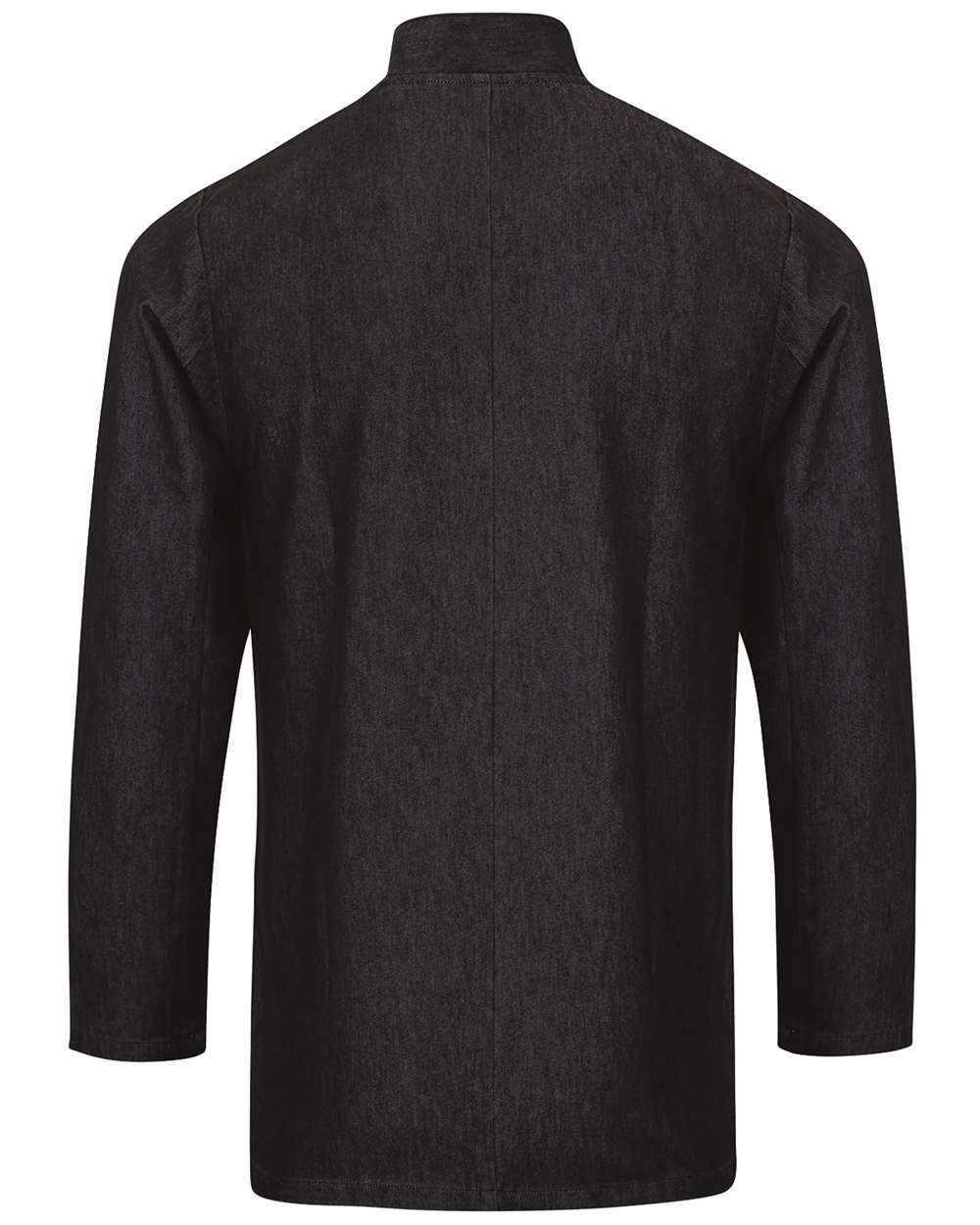 Unisex Denim Chef's Jacket - Back - B409A1502 - Black Denim