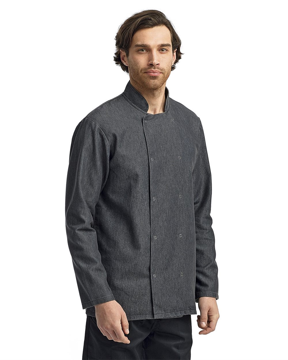 Unisex Denim Chef's Jacket - styleImage