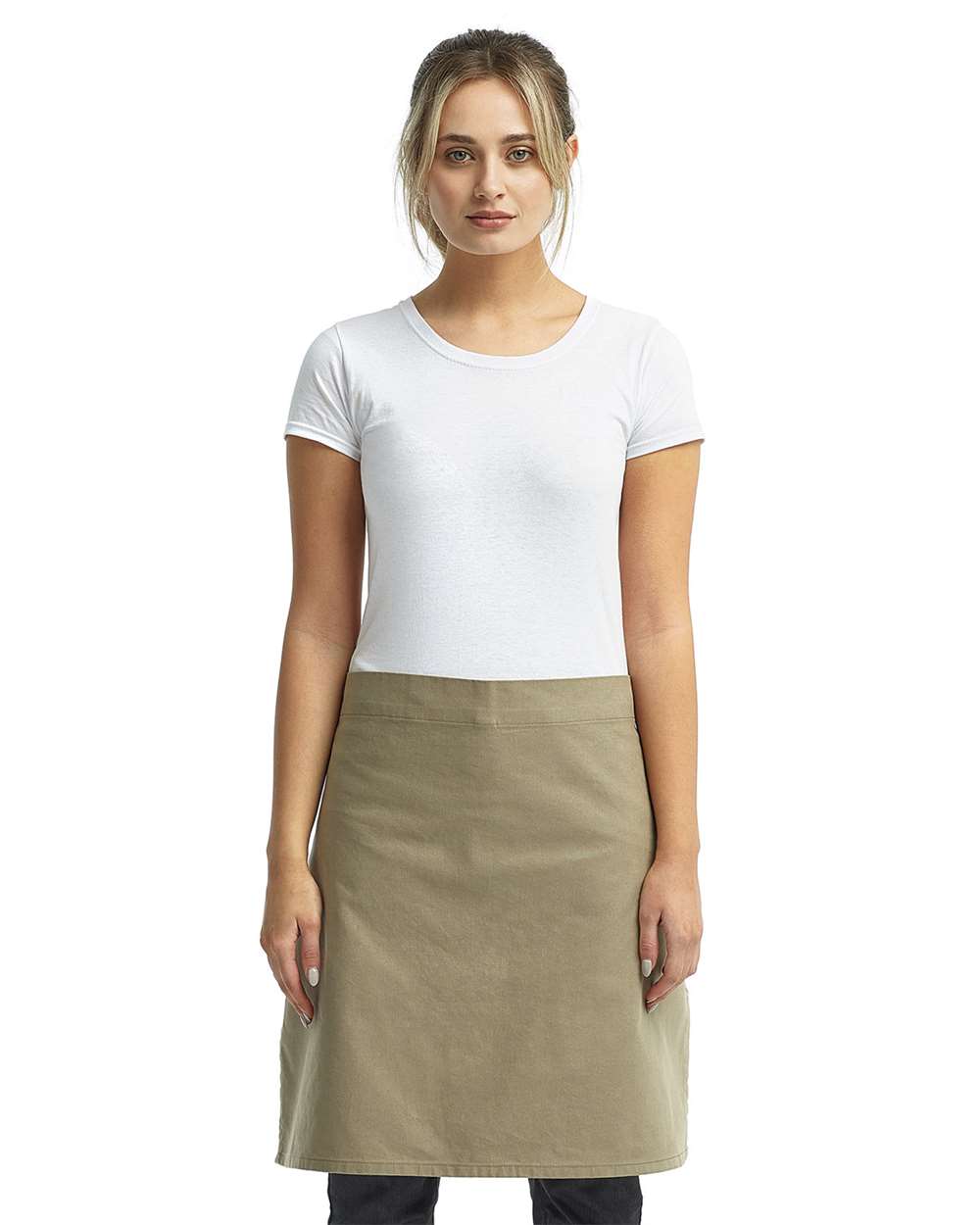 Calibre Heavy Canvas Waist Apron - OnModelFront - B388A1240 - Khaki