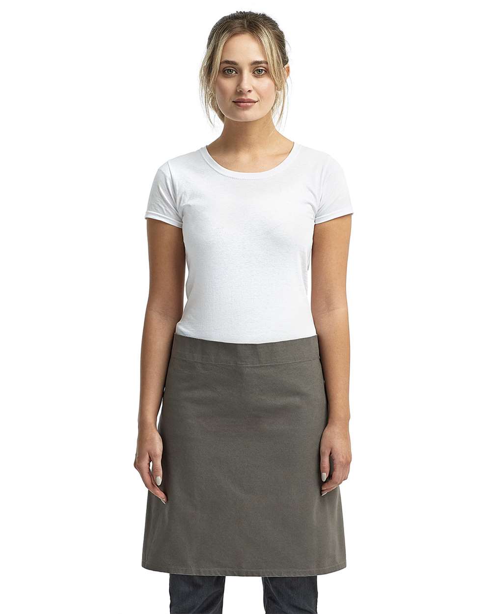Calibre Heavy Canvas Waist Apron - OnModelFront - B388A1590 - Dark Grey