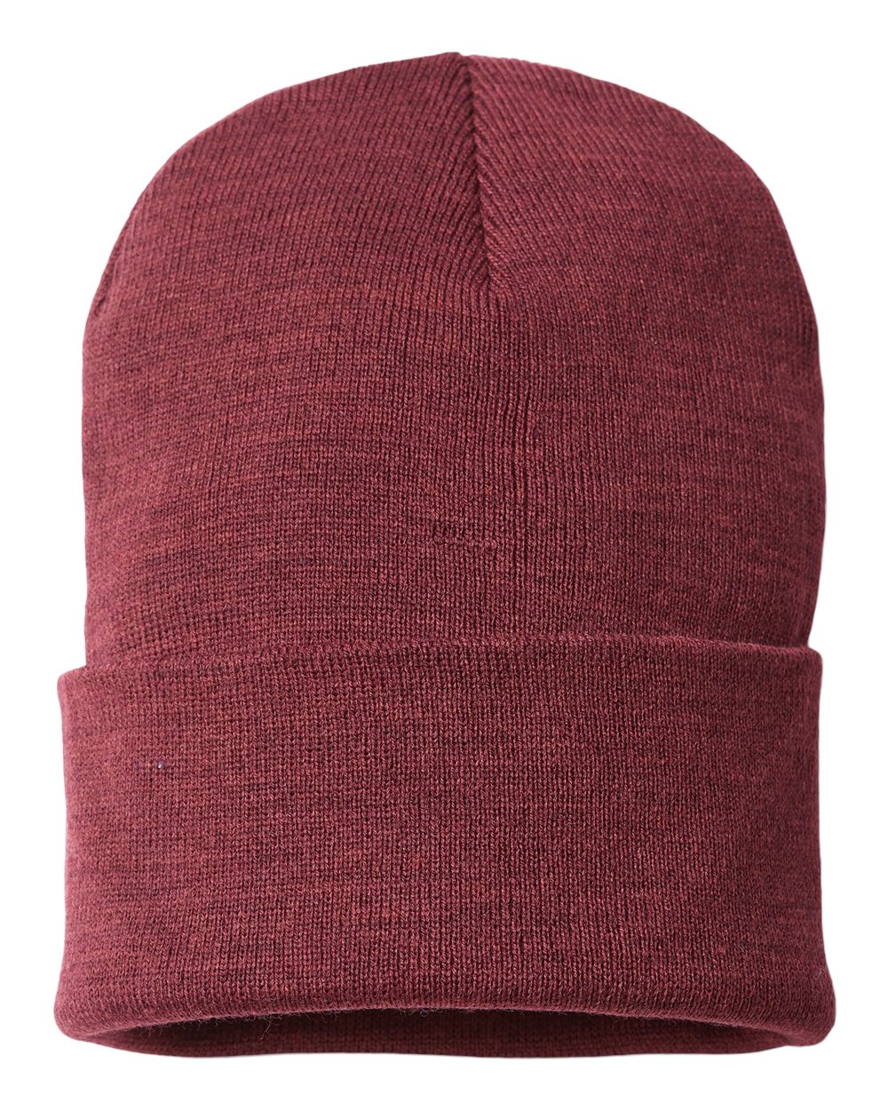 Sustainable Beanie - Front - B57995530 - Burgundy Melange