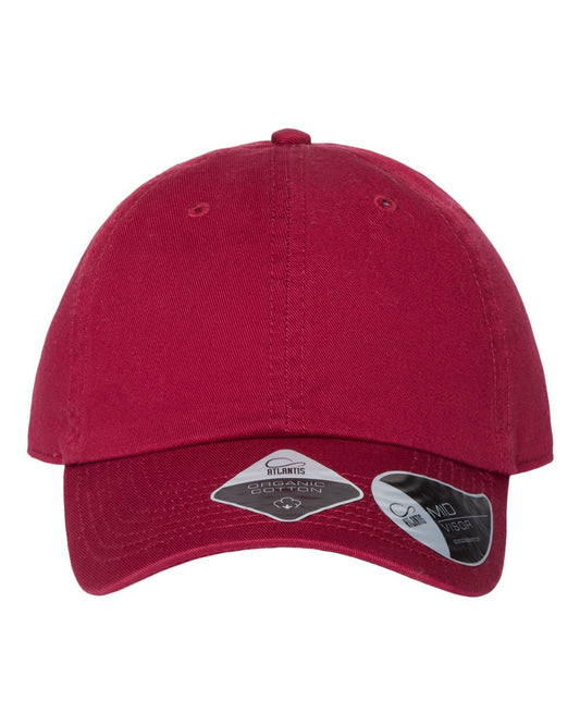Sustainable Dad Hat - Front - B02695700 - Cardinal Red