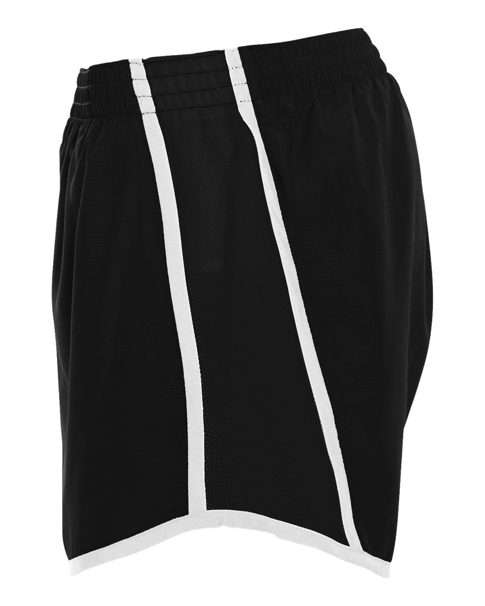 Women's Pulse Team Running Shorts - DirectSide - B79134503 - Black/ Black/ White