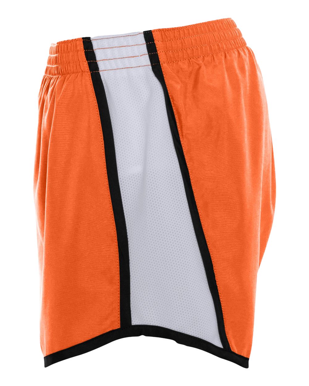 Women's Pulse Team Running Shorts - DirectSide - B79134663 - Orange/ White/ Black