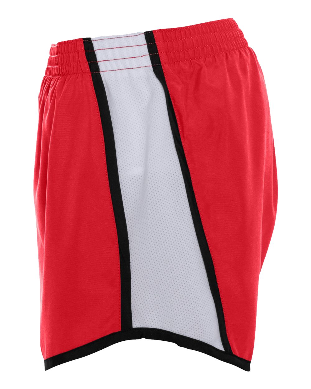 Women's Pulse Team Running Shorts - DirectSide - B79134703 - Red/ White/ Black