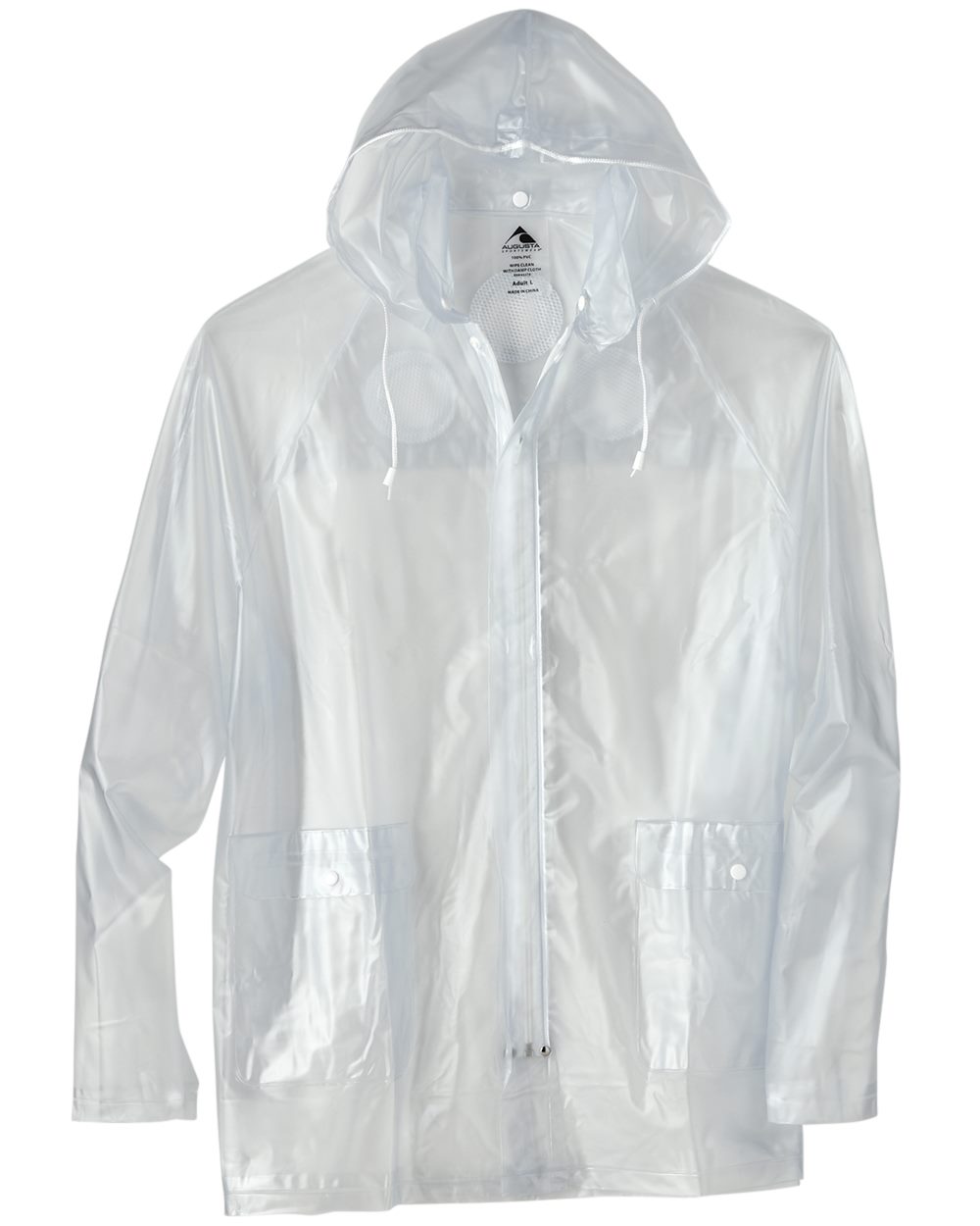 Men's Clear Hooded Rain Jacket - styleImage