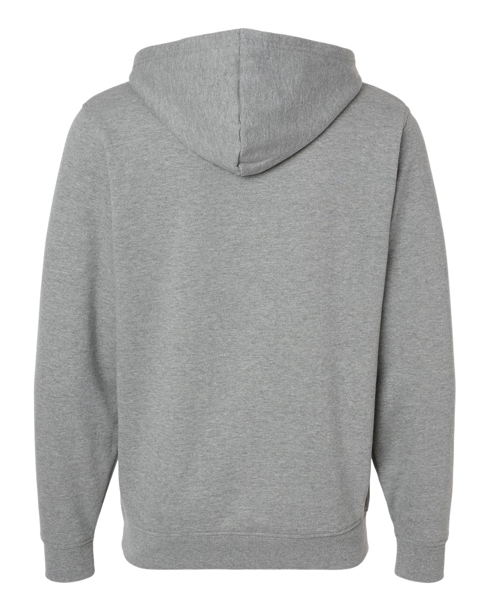 Unisex 60/40 Fleece Hoodie - Back - B64634133 - Charcoal Heather