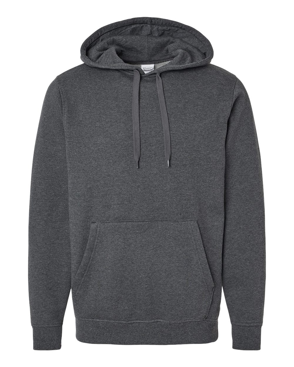 Unisex 60/40 Fleece Hoodie - Front - B64634943 - Carbon Heather