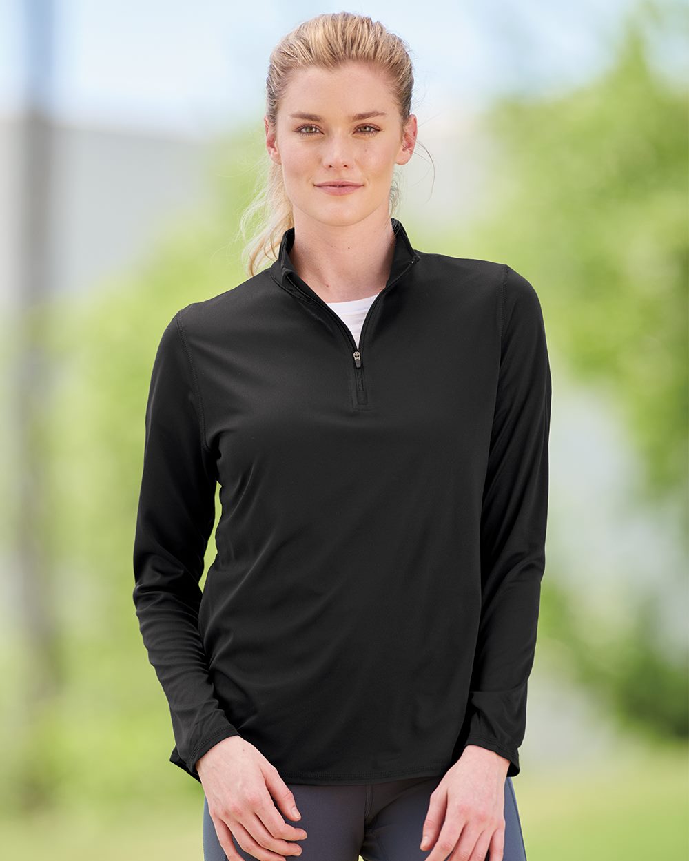 Women's Attain Color Secure® Performance Quarter-Zip Pullover - styleImage