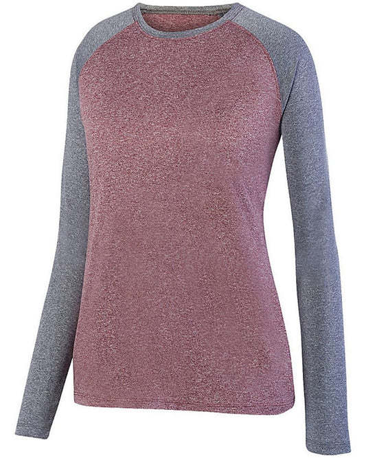 Women's Kinergy Two Color Long Sleeve Raglan T-Shirt - styleImage