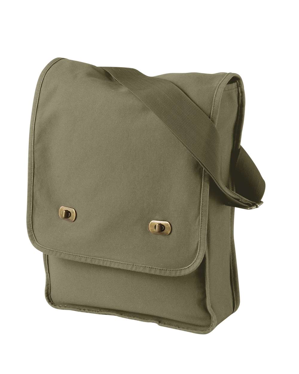 Pigment -Dyed Canvas Field Bag - Front - B545F0640 - Khaki Green