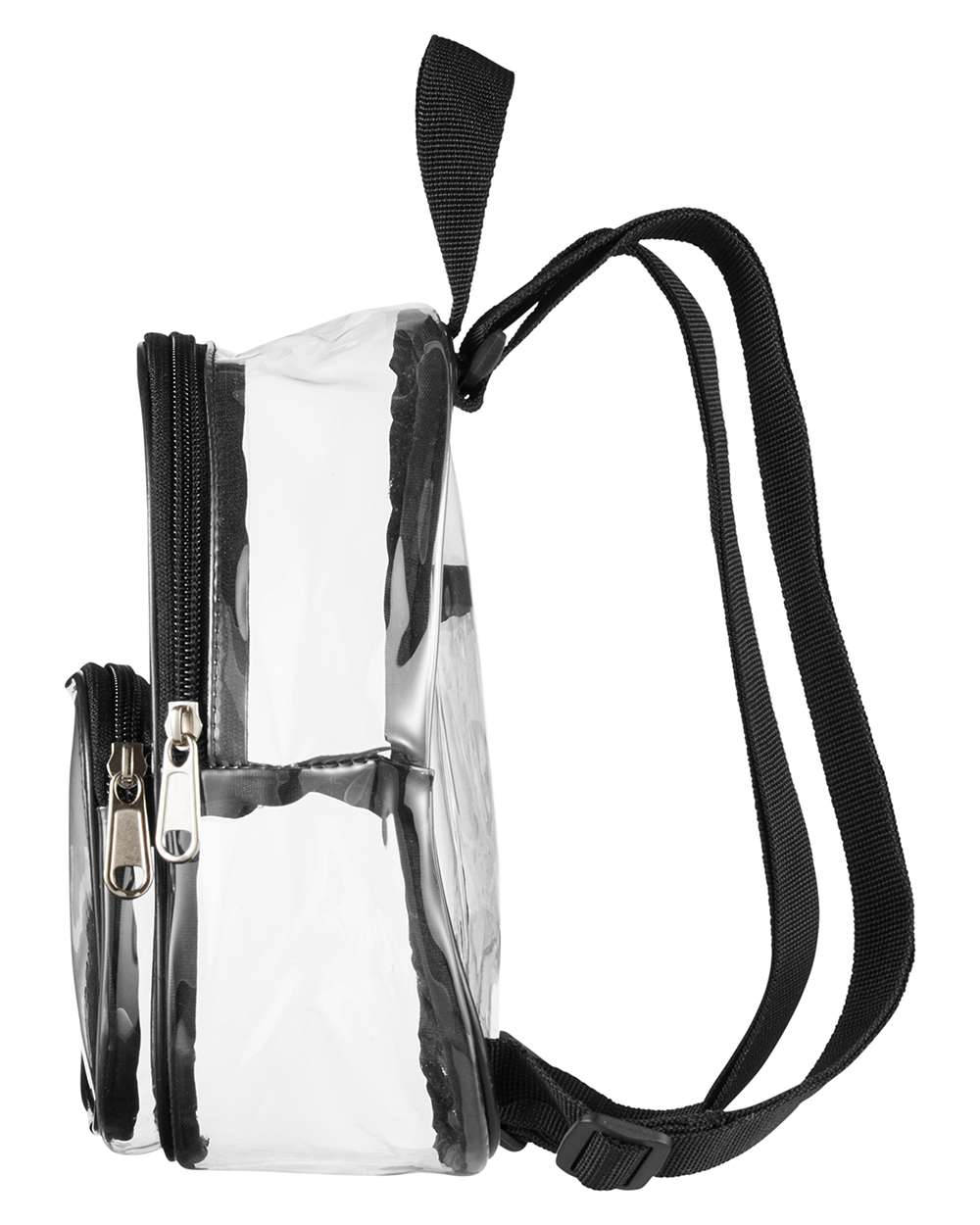 Clear PVC Mini Backpack - DirectSide - B583E7500 - Black