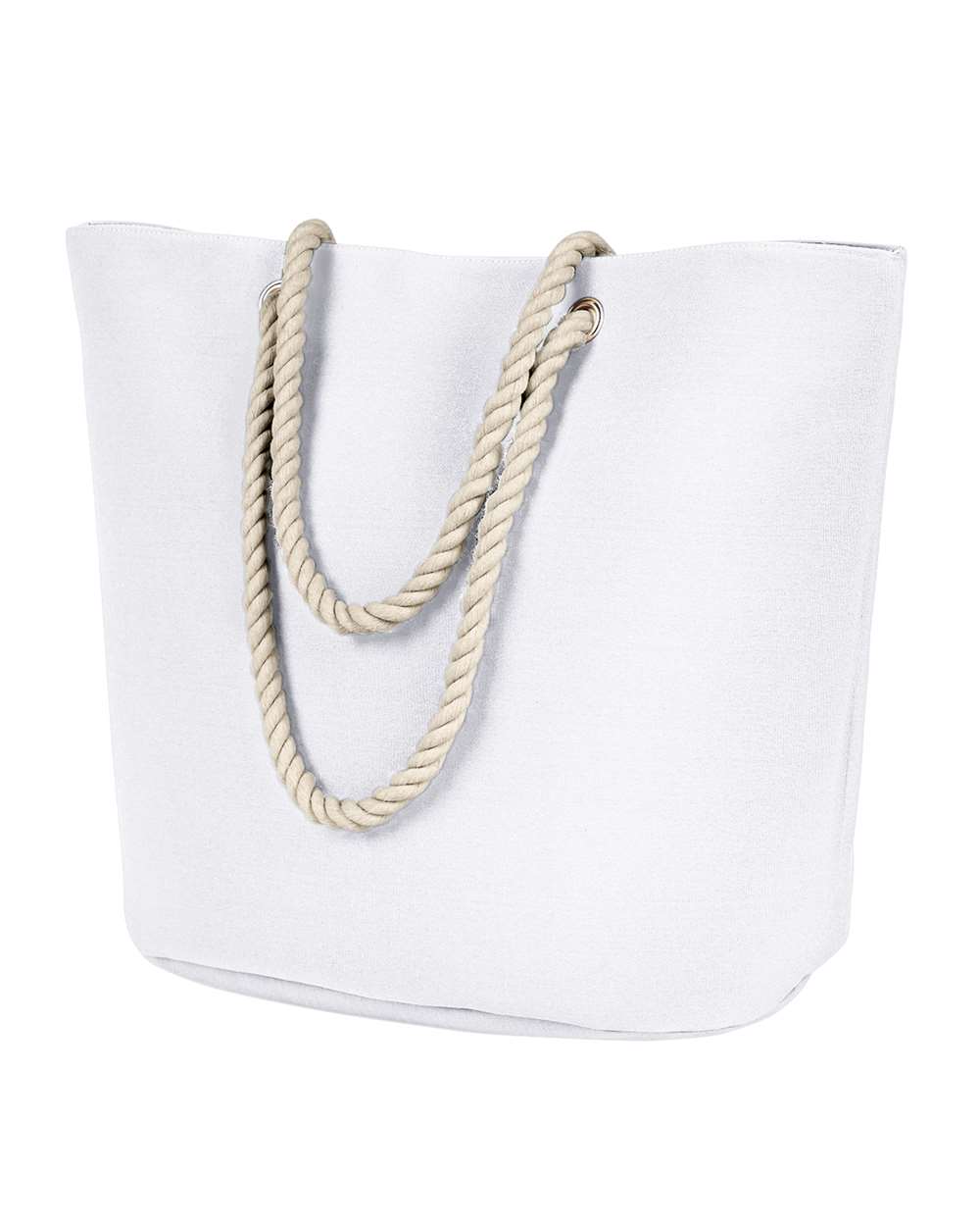 Polyester Canvas Rope Tote - Front - B578E7000 - White Sublimation