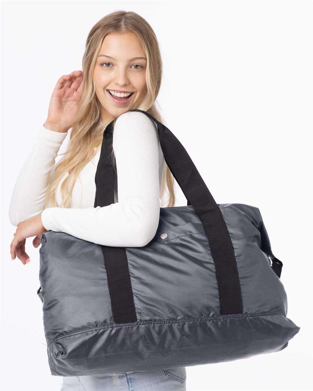 Getaway Duffel - OnModelFront - B586E7590 - Grey