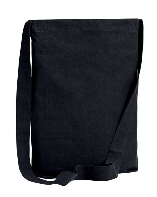 Canvas Sling Tote - Front - B569E7500 - Black