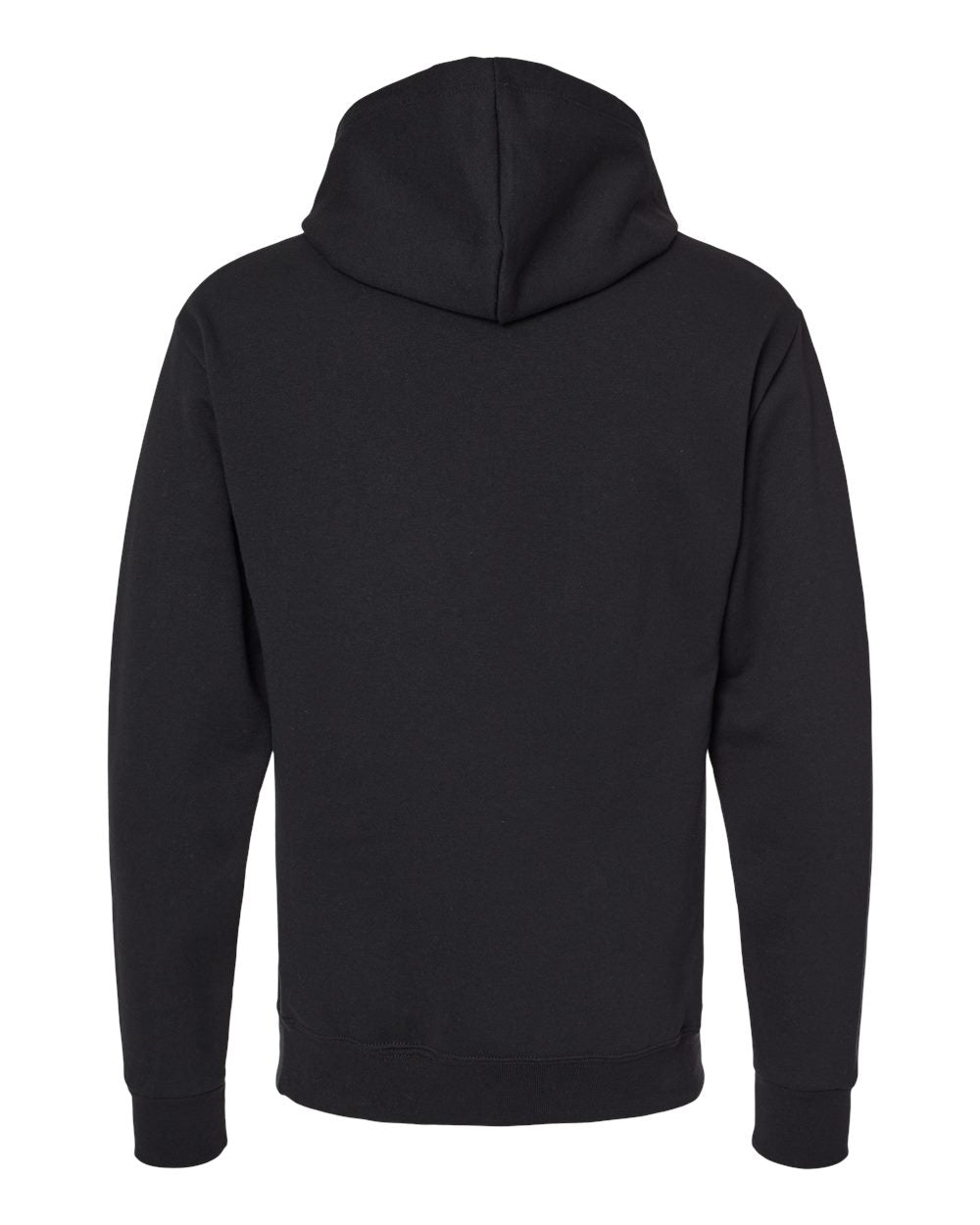 Unisex Nublend® Billboard Hooded Sweatshirt - Back - B00935506 - Black Ink/ White