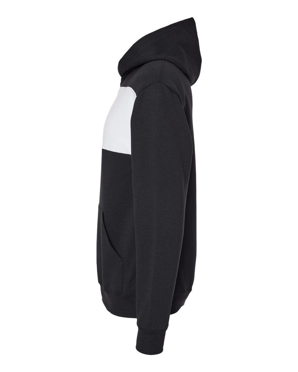 Unisex Nublend® Billboard Hooded Sweatshirt - DirectSide - B00935506 - Black Ink/ White