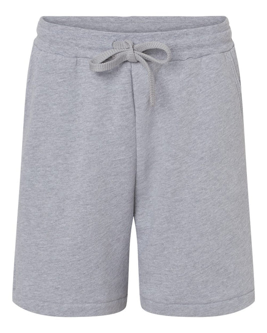 Unisex Sponge Fleece Shorts - Front - B65806582 - Athletic Heather