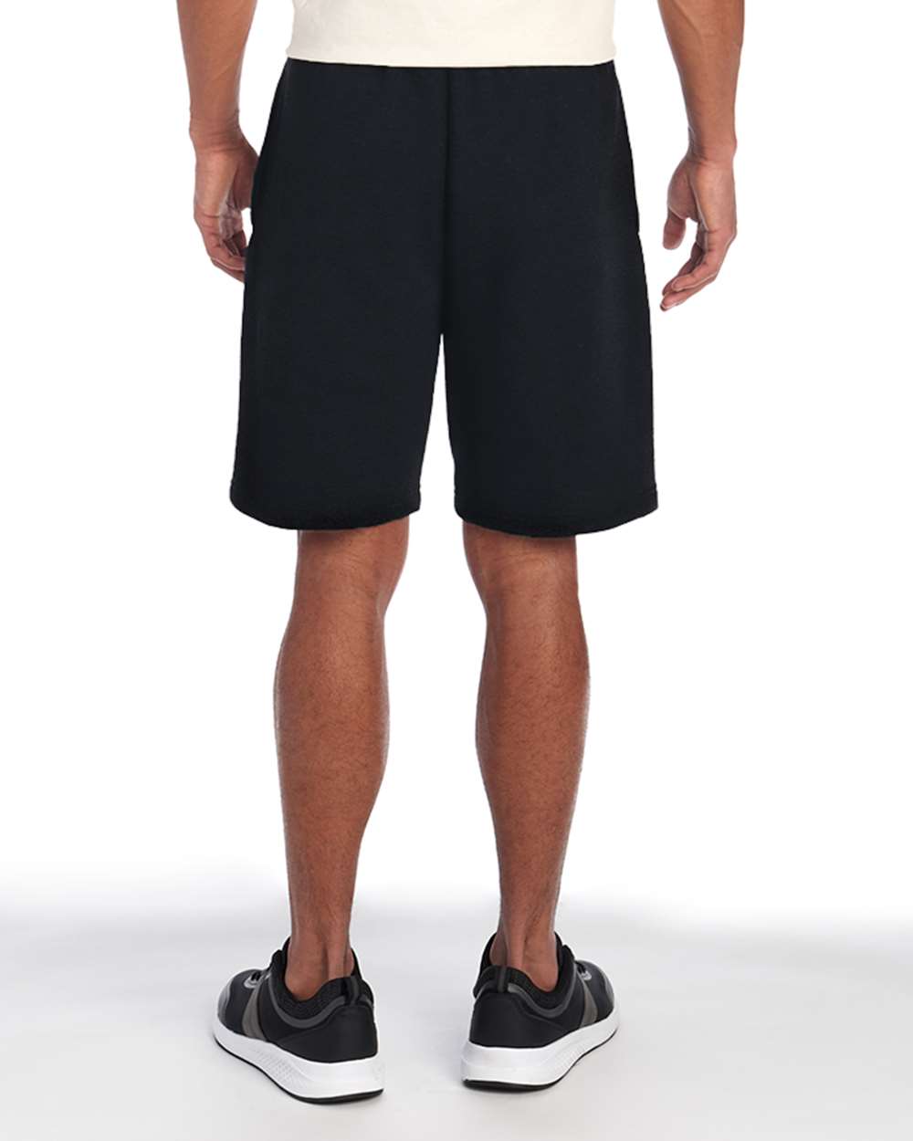 Unisex Nublend® Fleece Shorts - OnModelBack - B01035503 - Black