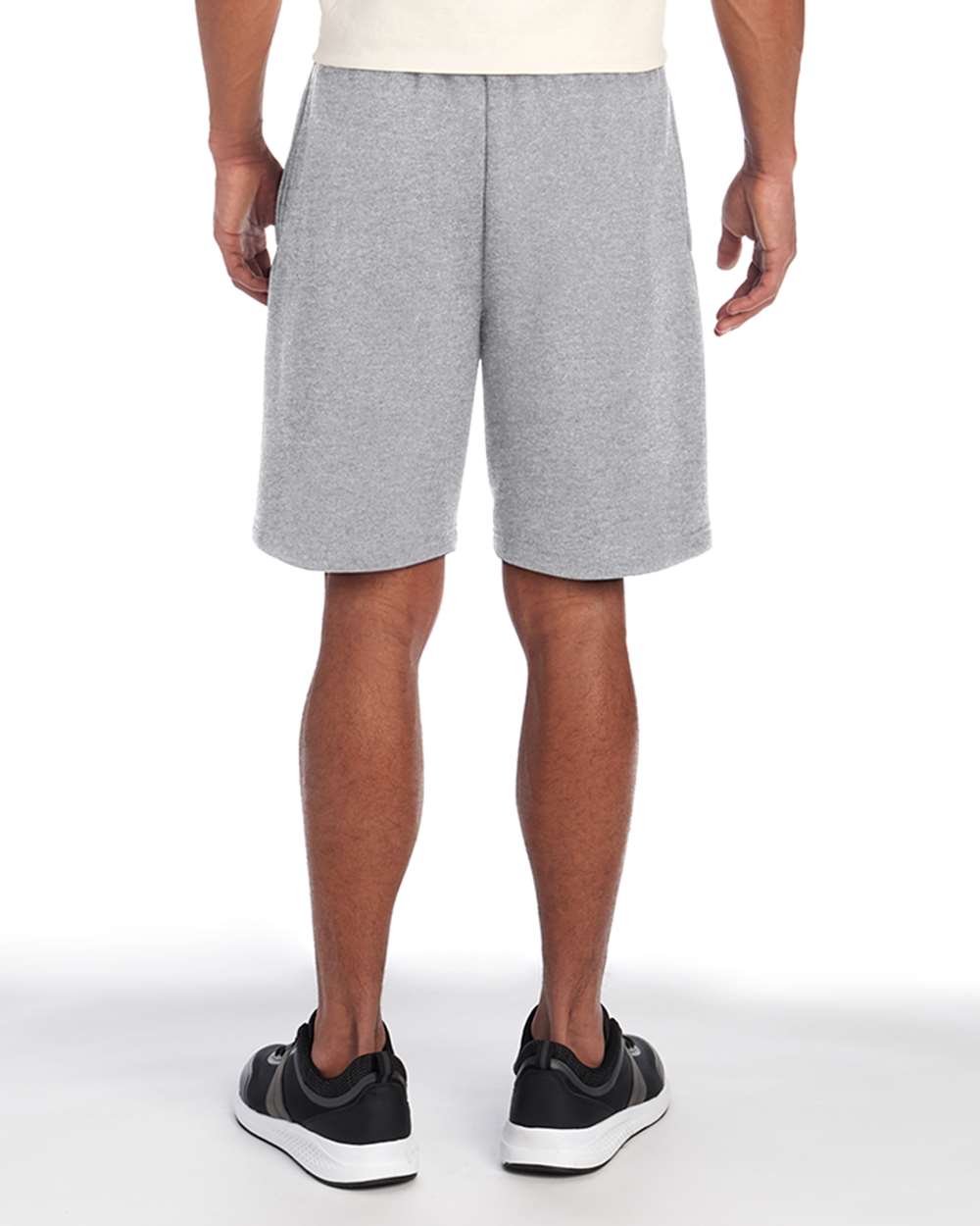 Unisex Nublend® Fleece Shorts - OnModelBack - B01035583 - Athletic Heather