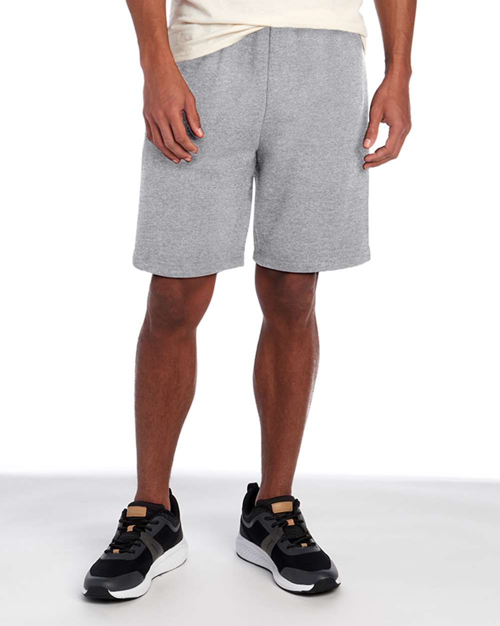 Unisex Nublend® Fleece Shorts - OnModelFront - B01035583 - Athletic Heather