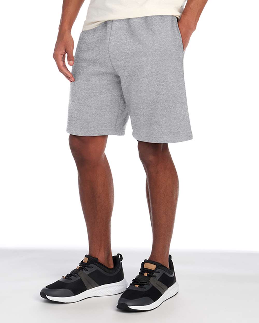 Unisex Nublend® Fleece Shorts - OnModelSide - B01035583 - Athletic Heather