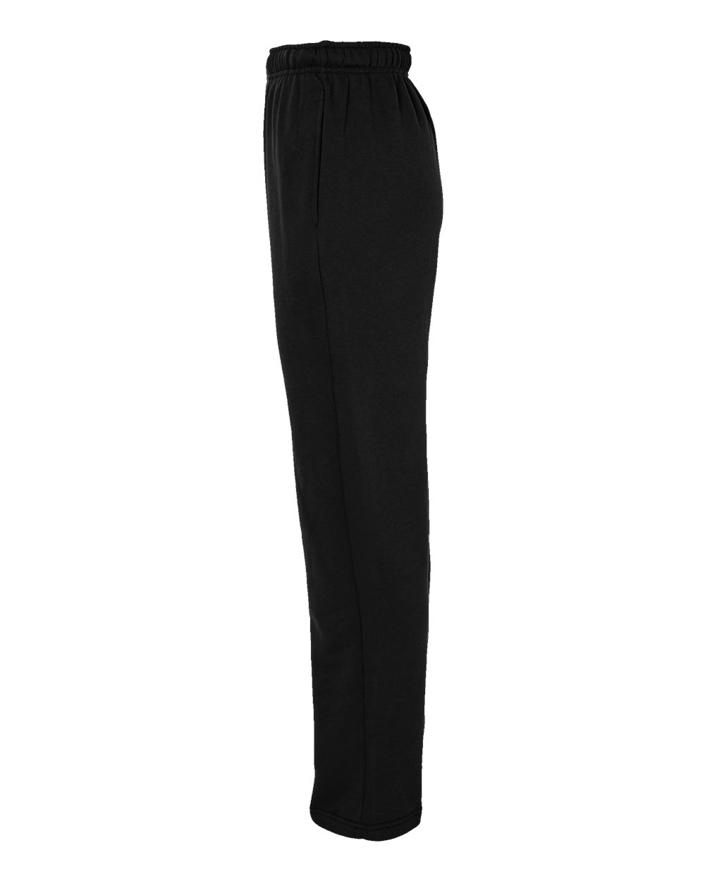 Unisex Sponge Fleece Straight Leg Sweatpants - DirectSide - B07406502 - Black