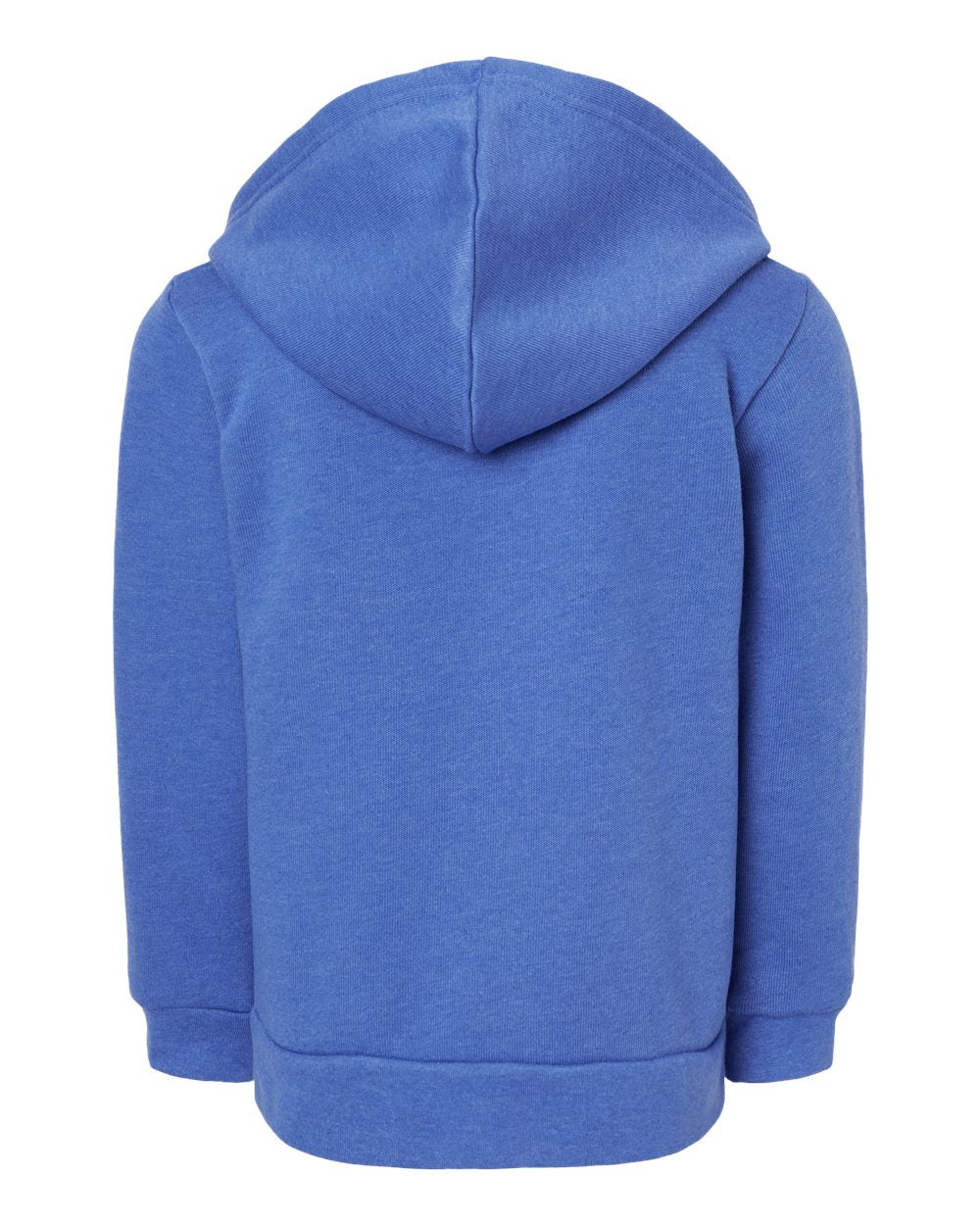 Toddler Sponge Fleece Full-Zip Hoodie - Back - B07706763 - Heather True Royal