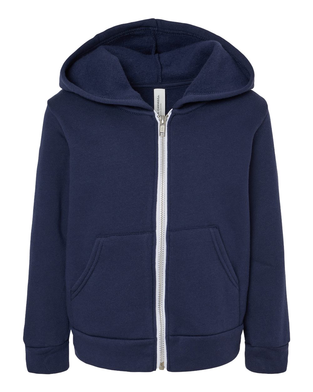 Toddler Sponge Fleece Full-Zip Hoodie - Front - B07706653 - Navy
